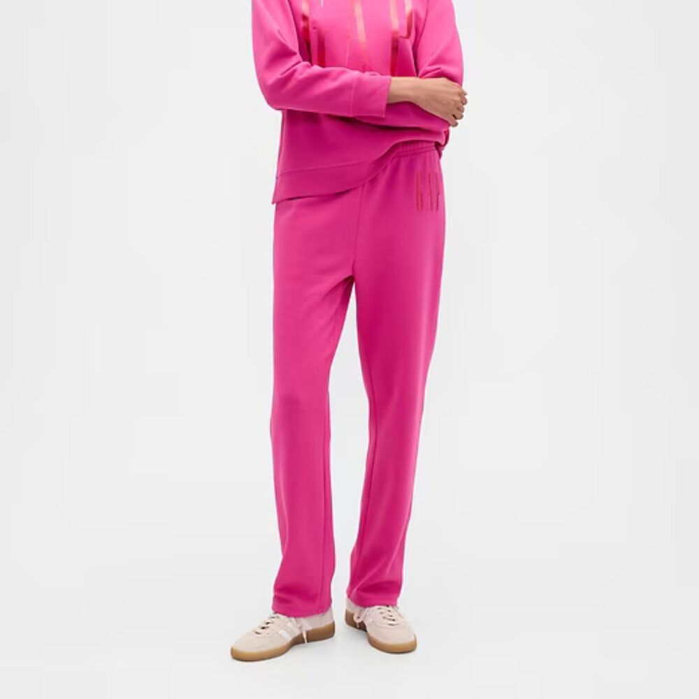 GAP Bright Fuchsia Pink Logo Pull-On Slim Sweatpants/NWT/S